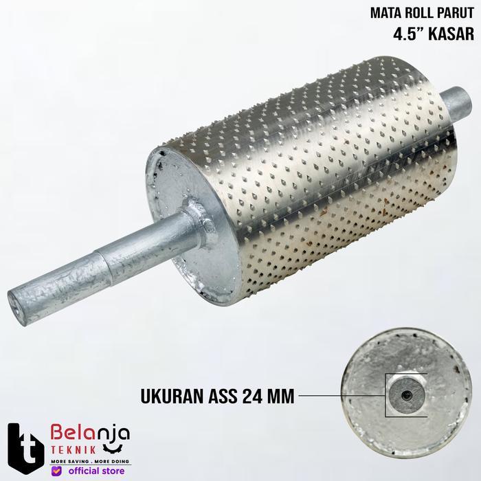 Roll Mata Pisau Mesin Parut Kelapa Kasar 4.5 Inch As 24mm Mata Parut Kelapa