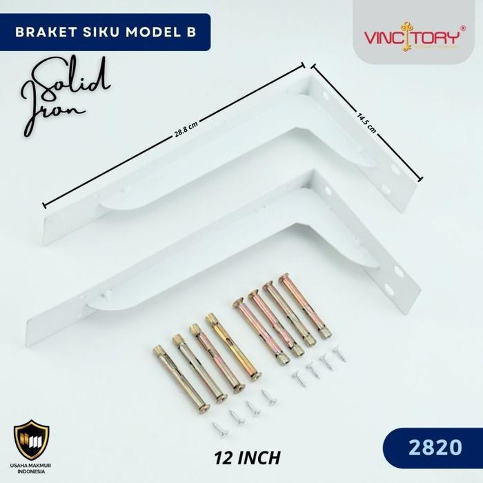 Siku Rak Dinding Lipat Besi L Rak Penyangga Bracket Ambalan Sepasang Bracket Siku Ambalan Dinding