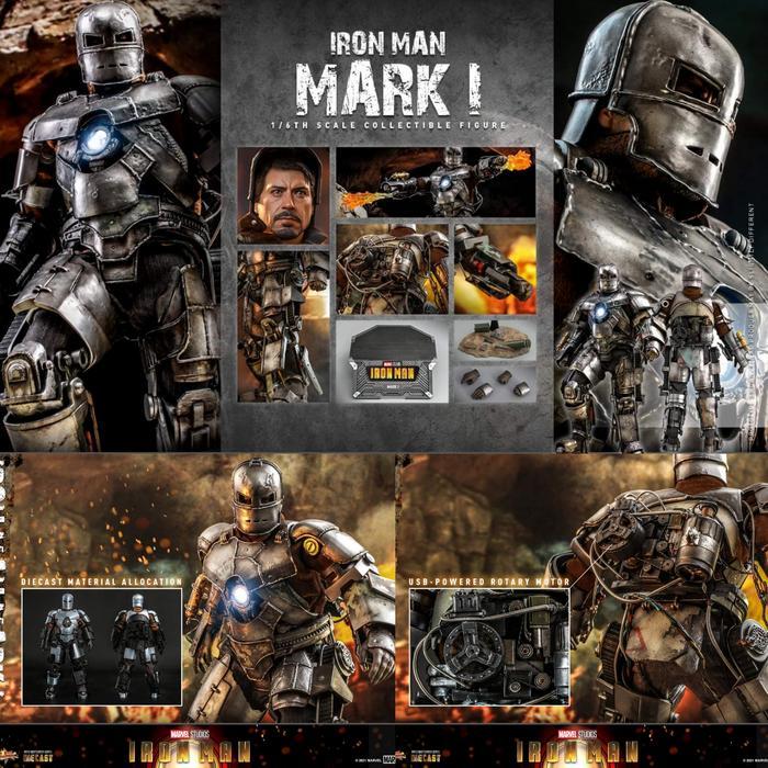 HOT SALE HOT TOYS MMS605D40 1/6 IRON MAN MARK 1 (I) DIECAST FIGURE TERMURAH