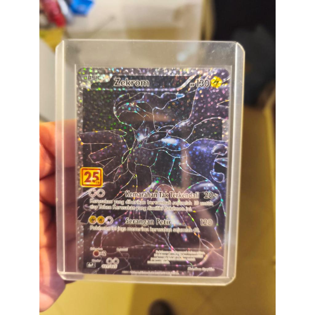 Zekrom Promo 25th Anniversary Pokemon Game Kartu Koleksi Indonesia TCG Trading Card Game