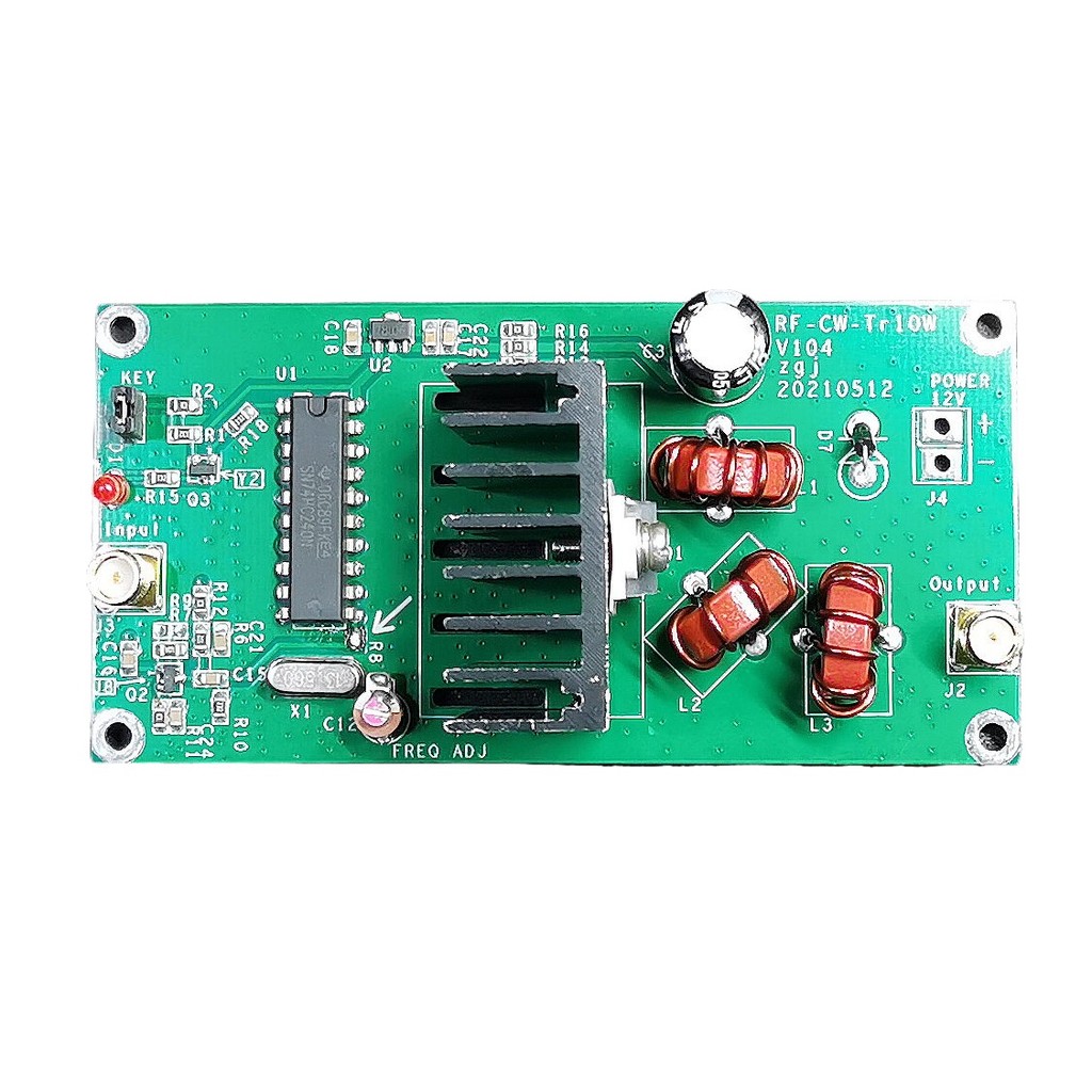 10W 13.56MHz QRP Radio CW Transmitter, Power Amplifier, Short Wave Amplifier Board