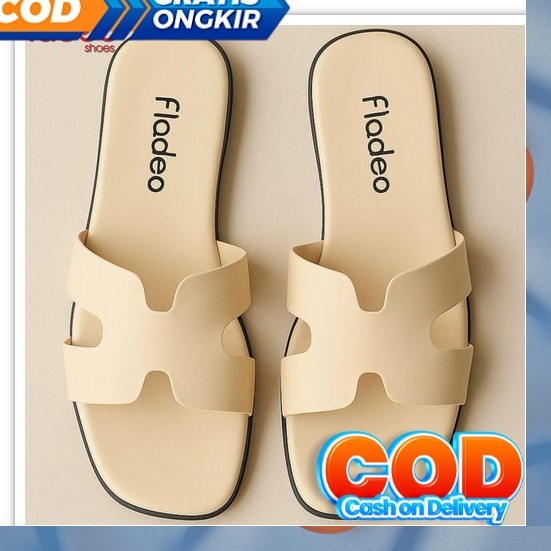 Andk 2025 Sandal Slip On Wanita Sandal Wanita Wedges Tinggi Sendal Keren Tali Silang Karet Sandal Wa