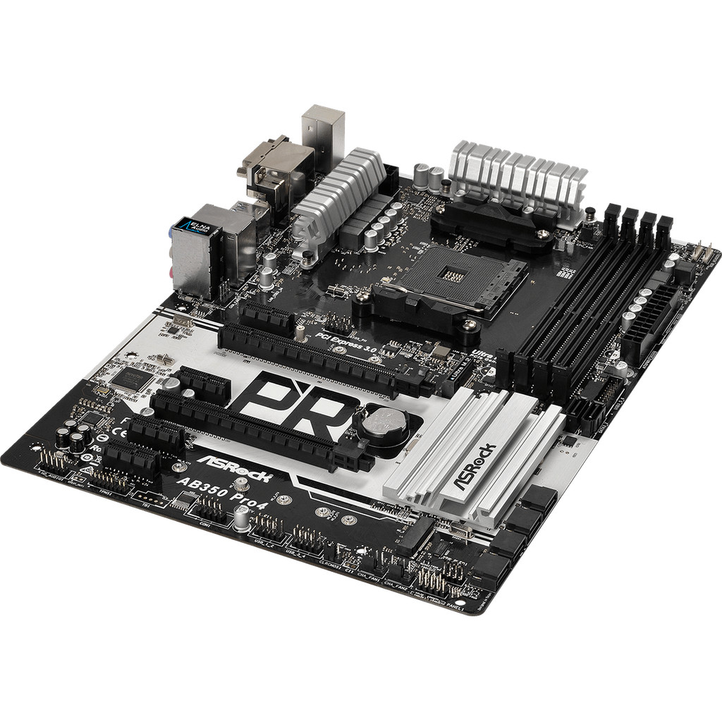 Asrock AB350 Pro4 Motherboard AMD B350 AM4 4?DDR4 64GB ATX M.2 support Ryzen 5 5600 7 5700X 5 4500 5