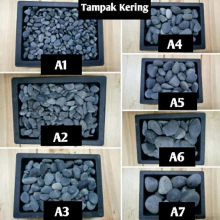 batu koral hitam karungan