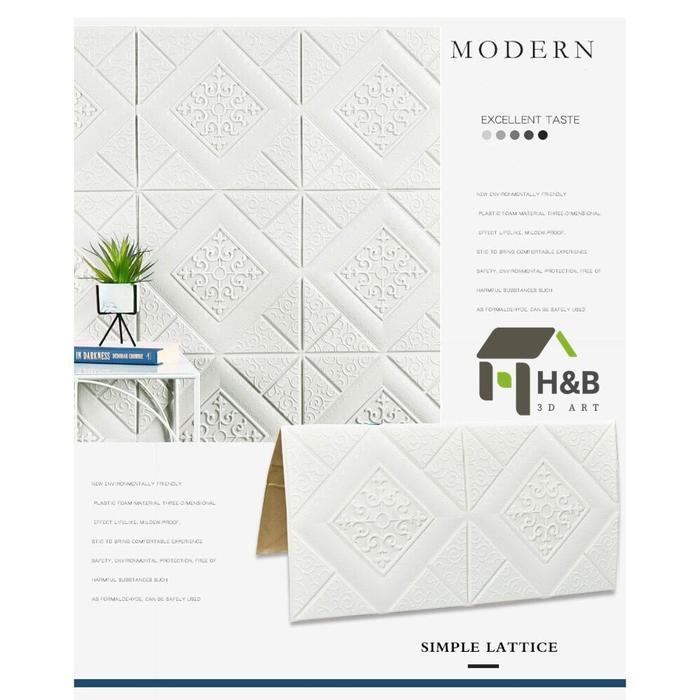 (COD) High Quality DIY Wallpaper Dinding 3D Drick Foam Plafon Dekorasi Dinding Kamar Tidur