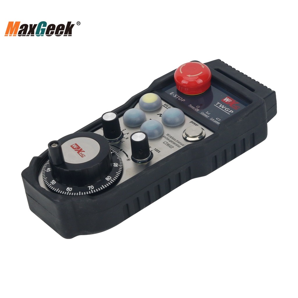 MAXGEEK CTWGP 6-AXIS CNC MANUAL MPG WITH RECEIVER 433MHZ WIRELESS HANDWHEEL 100PPR 40-METER