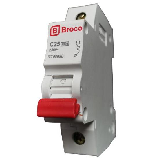 Original Mcb Breaker Broco Mcb 1P C 25A 25Amper C20 Sni Untuk Listrik #Gratisongkir