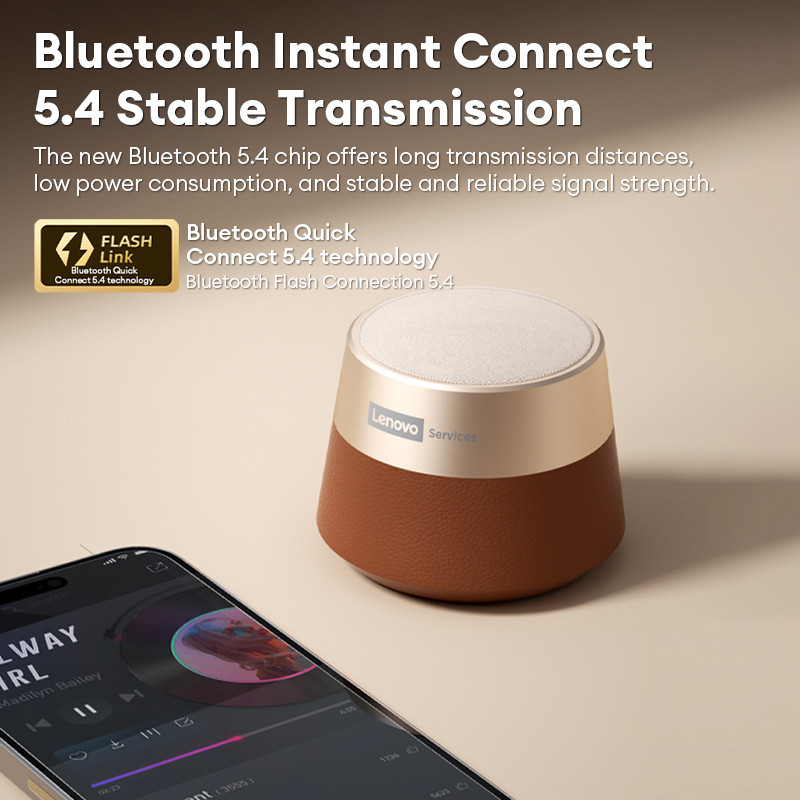 Lenovo HD103 Bluetooth 5.4 Speaker Portable Mini Wireless Speaker High Quality Stereo Sound TWS