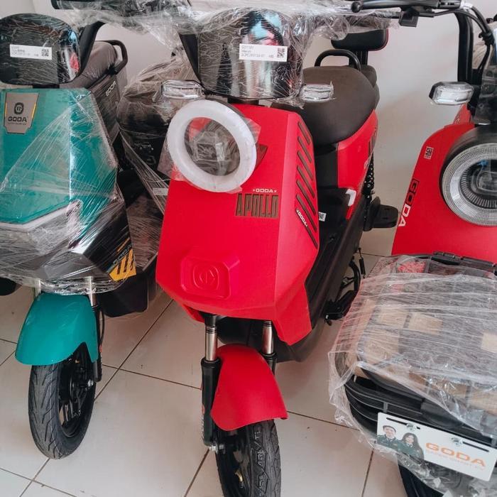 Sepeda Listrik Goda Apolo 118Y Barang Dijamin 100% ORI - Merah