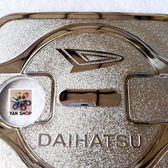 INSTAN TUTUP TANGKI BENSIN TANK COVER MOBIL DAIHATSU TAFT GT / FEROZA CHROME CROME CAR AKSESORIS