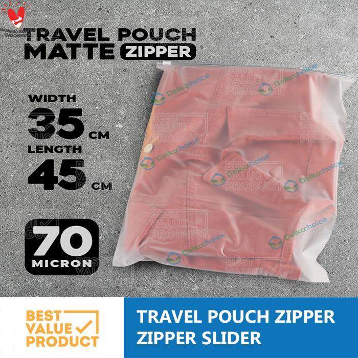 "New" (PACK) zipper pouch bag 35 x 45 travel pouch storage zipper slider 35x45