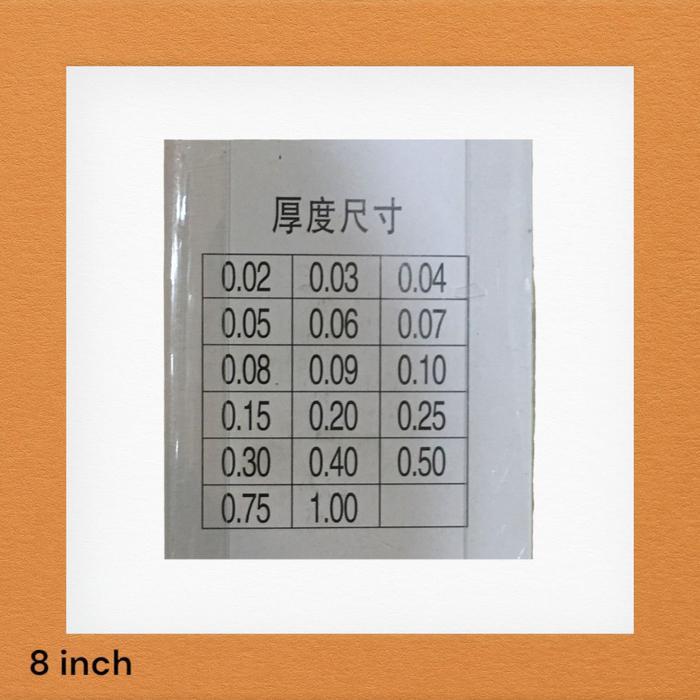 Readyyy Fuller Gauge Panjang 8 Inch 17 Blades (0,02-1Mm)