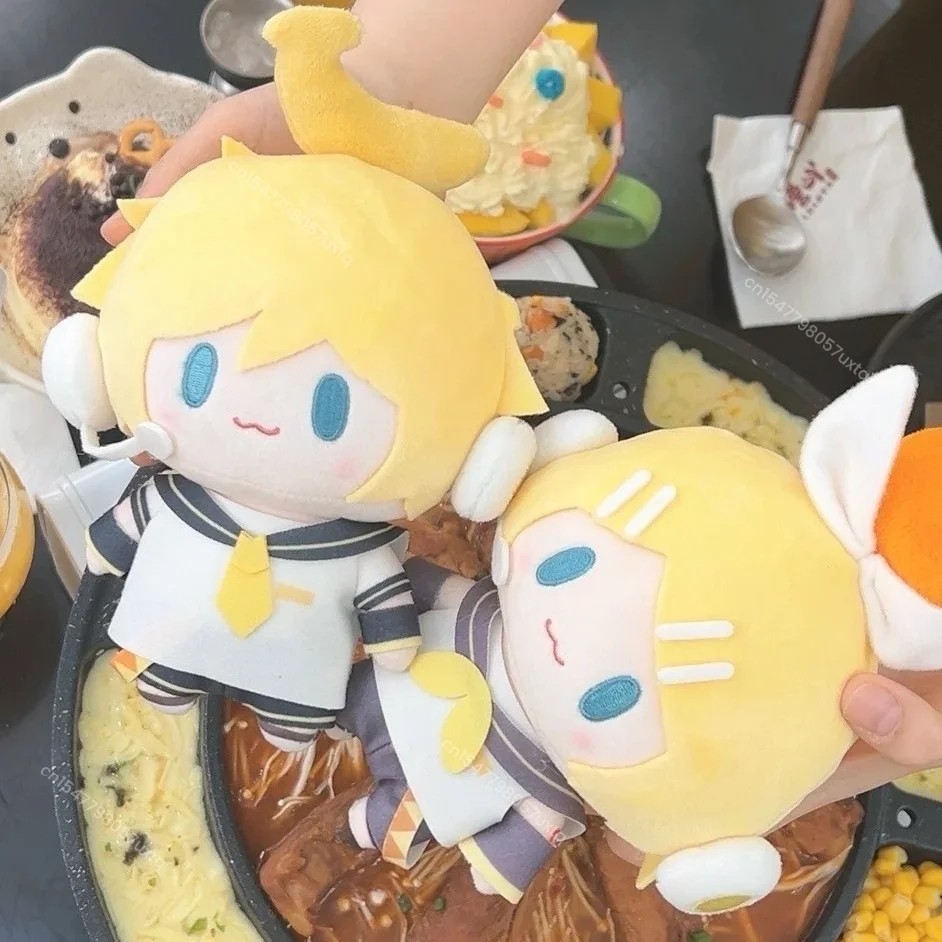 Cute Vocaloid Plush Doll Kagamine Rin Len Hatsune Miku Stuffed Toy Soft Hugging Toy Kawaii Anime