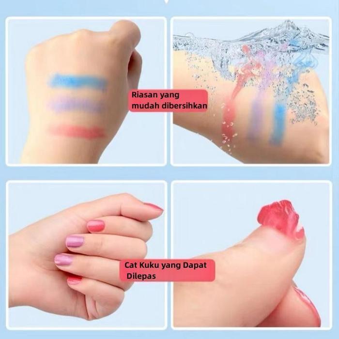 Nodia Toys Make Up Anak Anak Set Aman Asli / Make Up Anak Anak BPOM Alat Dandan Anak Bisa Dihapus