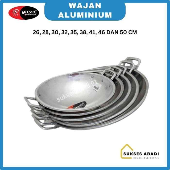 OSI WAJAN PENGGORENGAN 26 28 30 32 35 38 41 46 50CM JAWA MASPION ALUMINIUM / WAJAN JAWA / WAJAN
