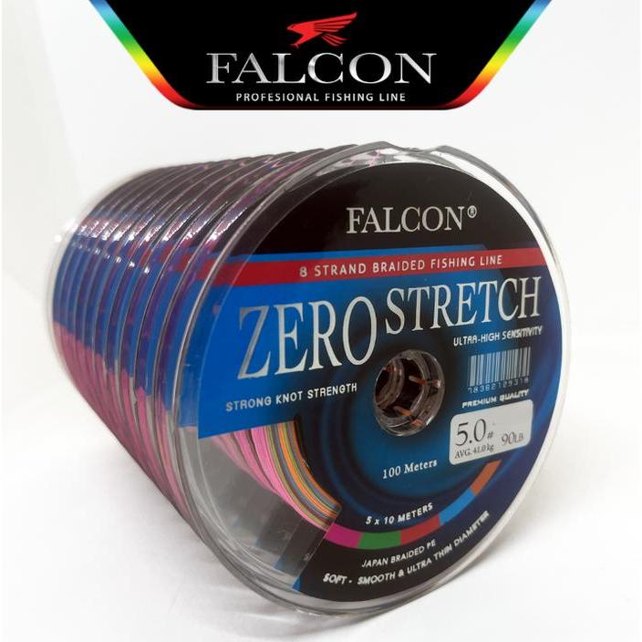 Senar Pe X8 Falcon Zero Stretch Braided Pe Mancing Pancing