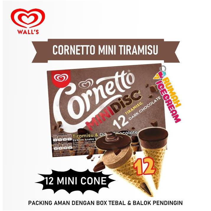 Ice Cream Cornetto Mini Tiramisu Choco Walls #Gratisongkir