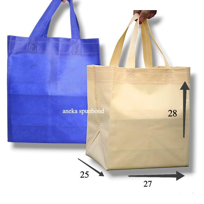 Spunbond Box bag Uk box 25/ model Mcd (Perlusin) Belanja