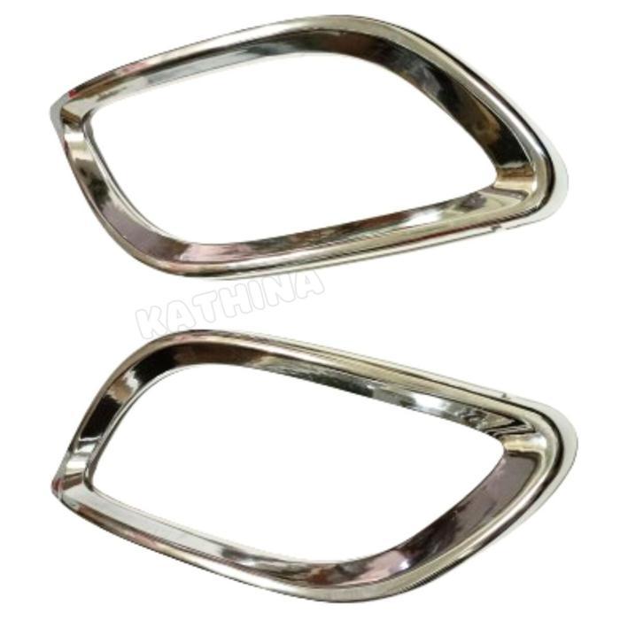 Cover Garnis Ring Foglamp Mobil Toyota Yaris 2012 Fog Lamp Chrome Car