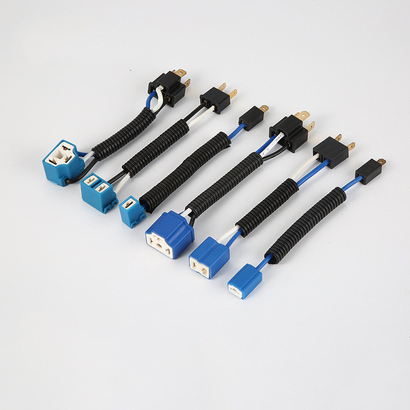 H1 H4 H7 Car Bulb Base Headlight Socket Plug Ceramic Male to Female Connector Expand Wire Harness
