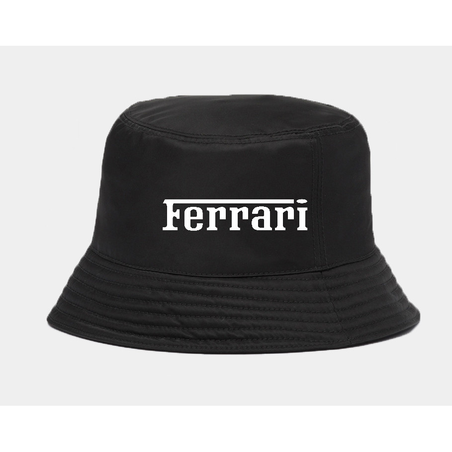 Topi bucket ferrari Logo