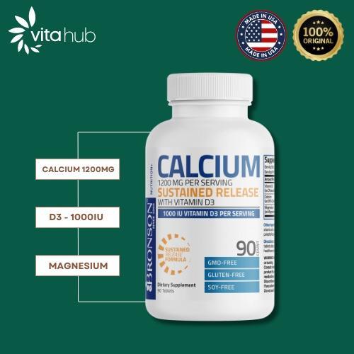 BRONSON - CALCIUM + D3 1000 IU + MAGNESIUM