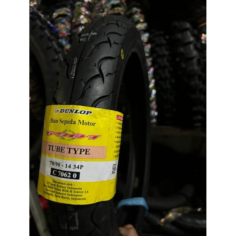 BAN LUAR DUNLOP 70/90-14 NON TUBLES