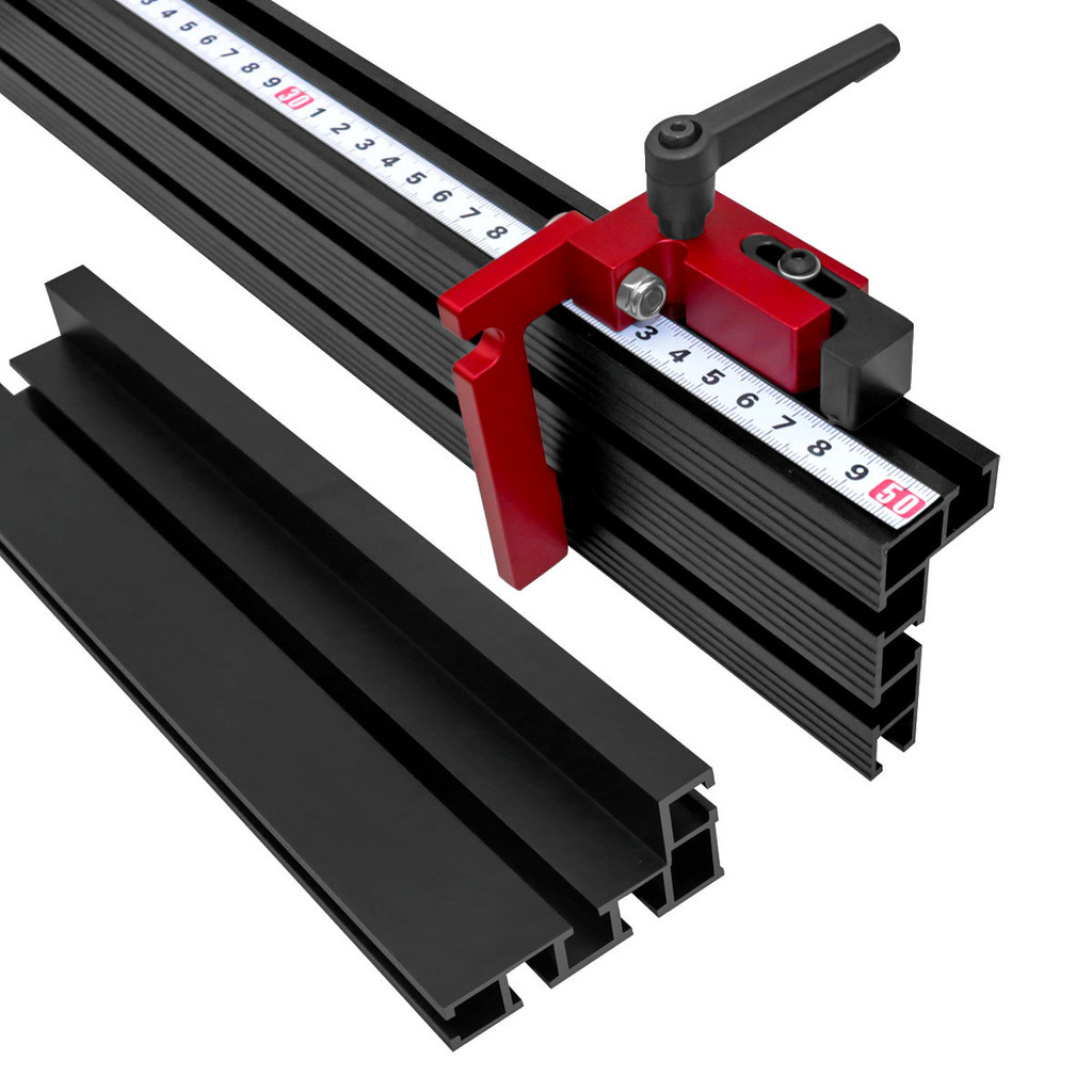 Aluminum Multi T-Track Fence Woodworking Miter Track Fence,DIY T Slot Bandsaw Jig Miter Track Slidin