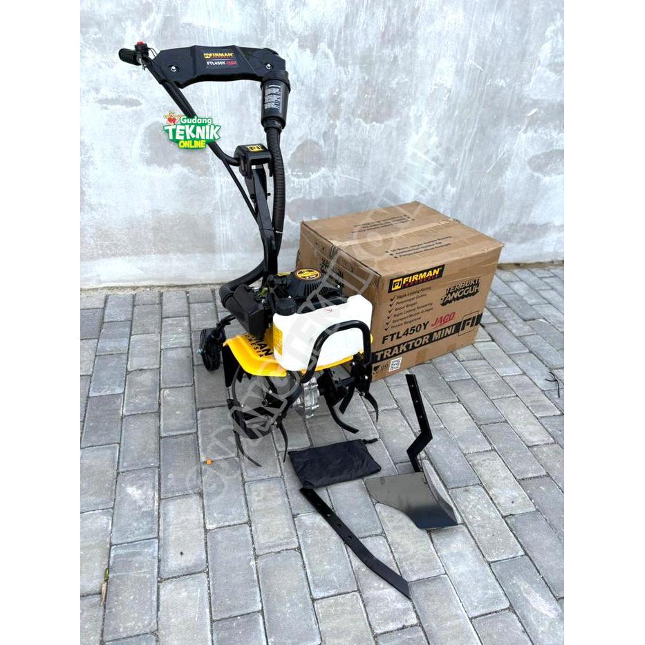 Mesin Cultivator MINI FIRMAN FTL-450Y 4 Tak / Alat Pembajak Bajak Traktor Tanah Kebun Sawah Penyiang