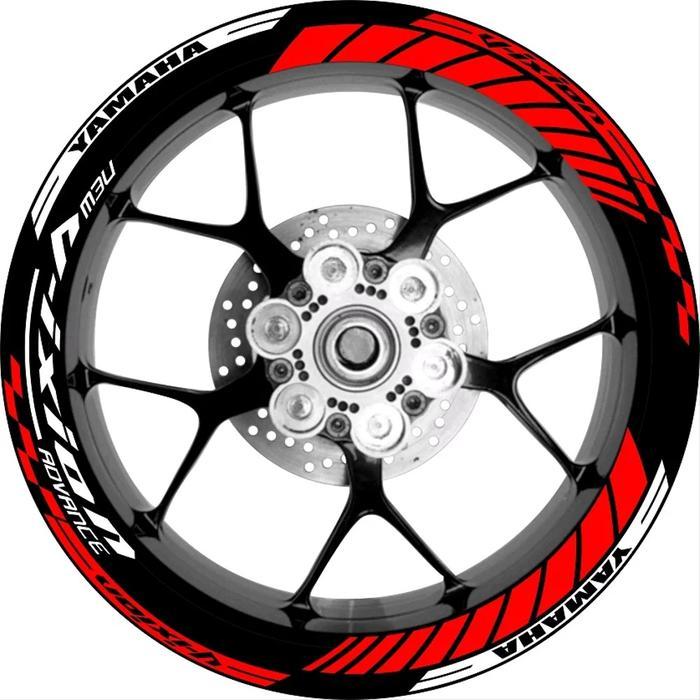 Stiker Velg Yamaha new Vixion Advance Merah