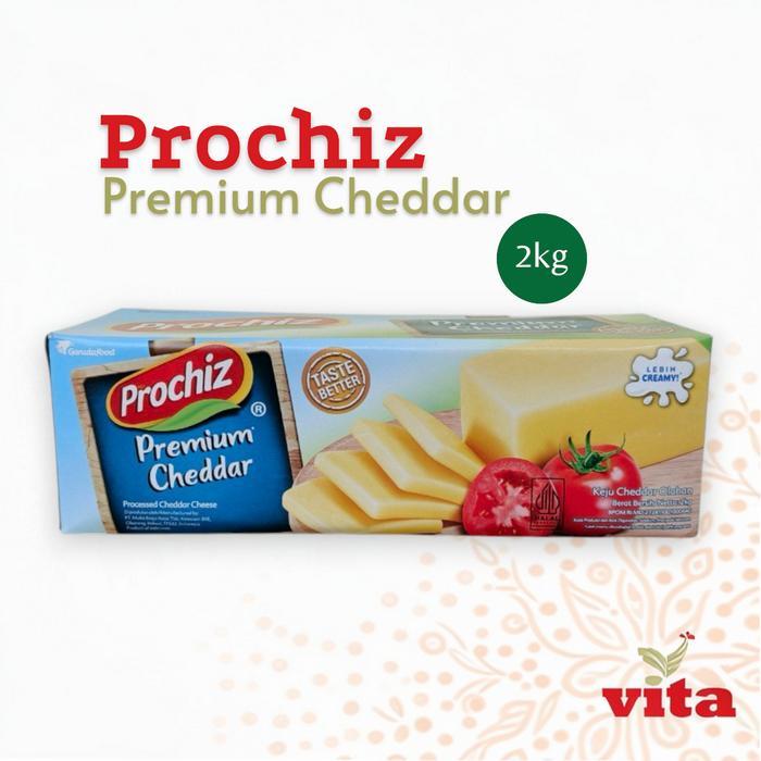 Prochiz Keju Batangan Premium Cheddar 2kg