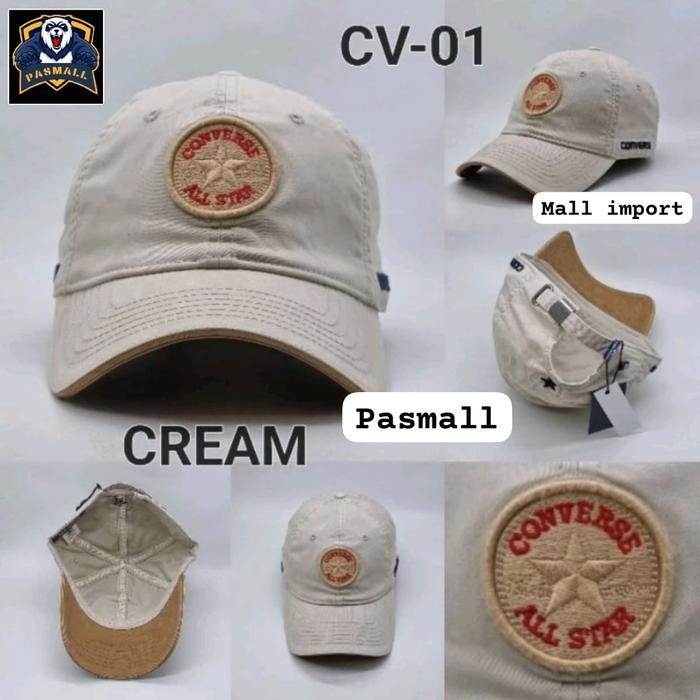 Topi Baseball Pria Converse 01 Original Import Bahan Katun #Gratisongkir