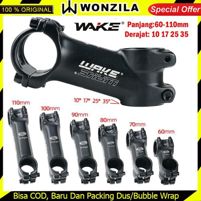 Polygon Wake A001 Stem Sepeda Mtb Roadbike Os 10 17 25 35 Derajat 60-110Mm