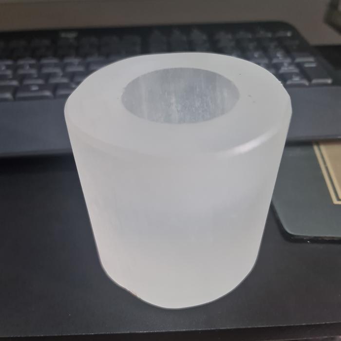 SELENITE MAROKO TOWER BESAR DUDUKAN BOLA CRYSTAL BATU ASLI