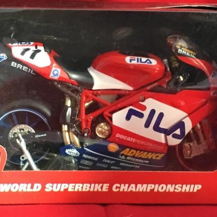Newray 1/12 Diecast Motorcycles Ducati Fila