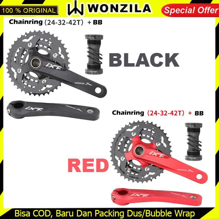 Ixf Crank Ht2 Crankset Hollowtech Bb Plus Triple Chainring 24-32-42T