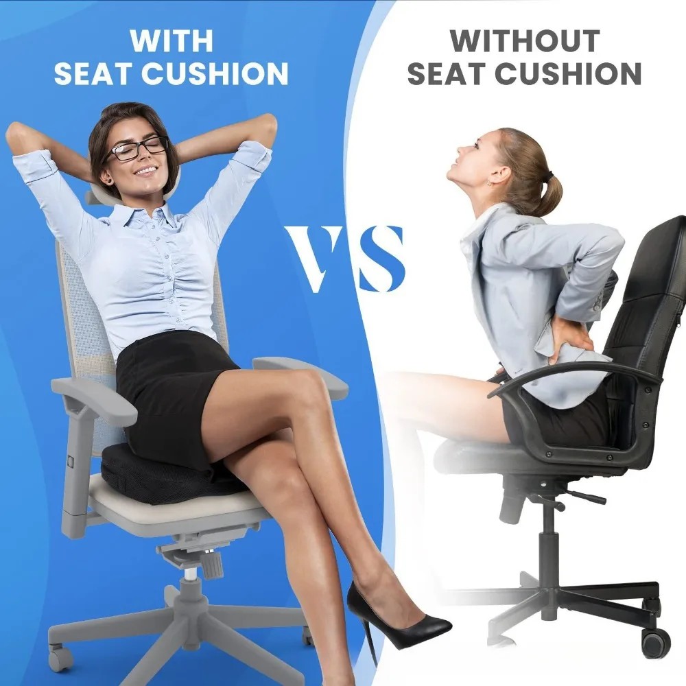 2026 GEL CUSHION NON-SLIP GEL AND MEMORY FOAM COCCYX CUSHION OFFICE CHAIR CUSHION CAR SEDENTARY