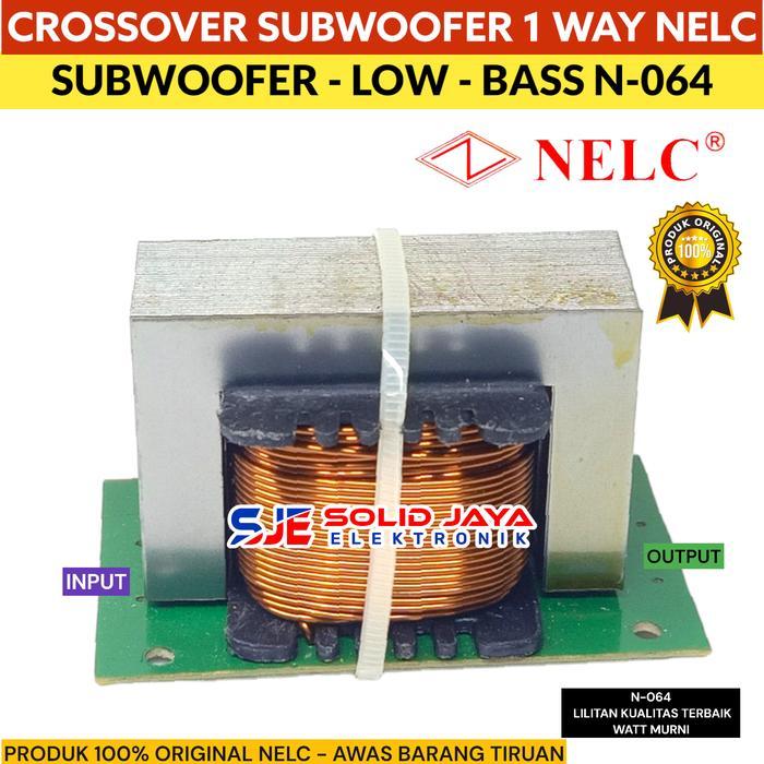 Crossover Subwoofer Crossover Pasif Sub 1 Way Low Bass Nelc N-196 Redy Stok