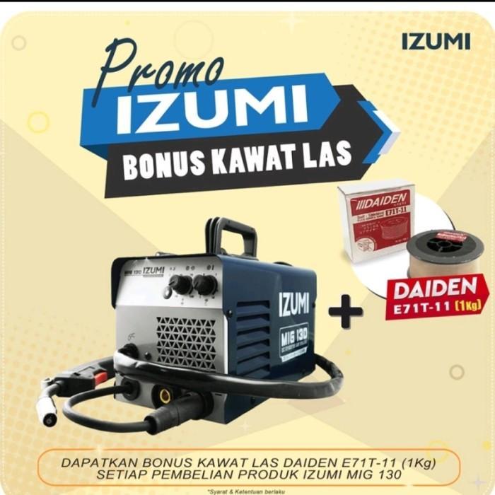 Mesin Las Mig130 Izumi MIG 130 Tig 130 Co2 TIG 130 Mesin las Tanpa Gas