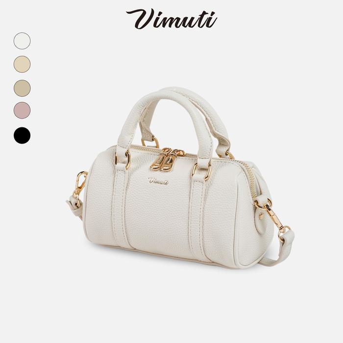 Eiger - Tas Selempang Wanita Mini Bowling Bag Kulit Sintetis Fashion Handbag Simple Stylish Fruitea