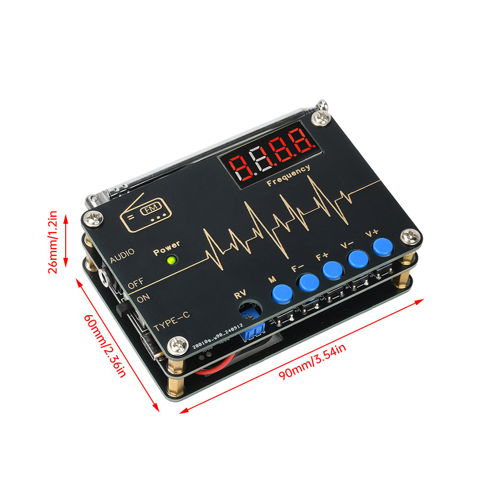 87-108MHZ DC 5V RDA5807M RADIO KIT FM ELECTRONIC FABRICATION FULL FREQUENCY SOLDERING ASSEMBLY DIY