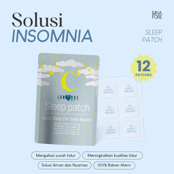 Ready Stock Lunafore Sleep Patch Isi 12 Patch / 2 Sticker