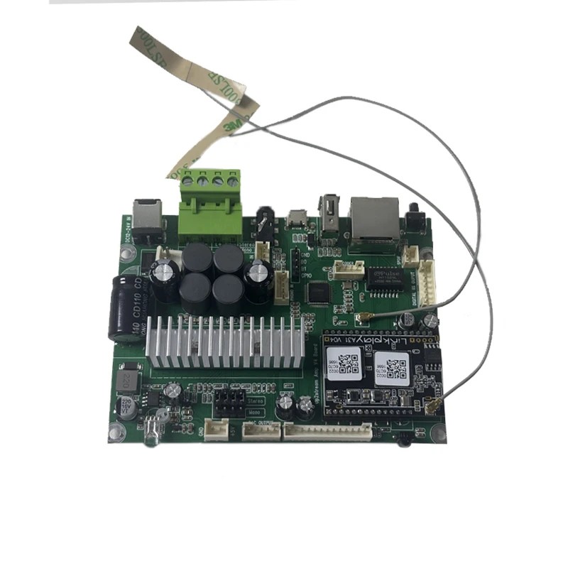 EMIUZEK D60 Amplifier Board, Wireless Audio Amplifier Board 50W 2 Multi-Room Stereo DAC Decoding