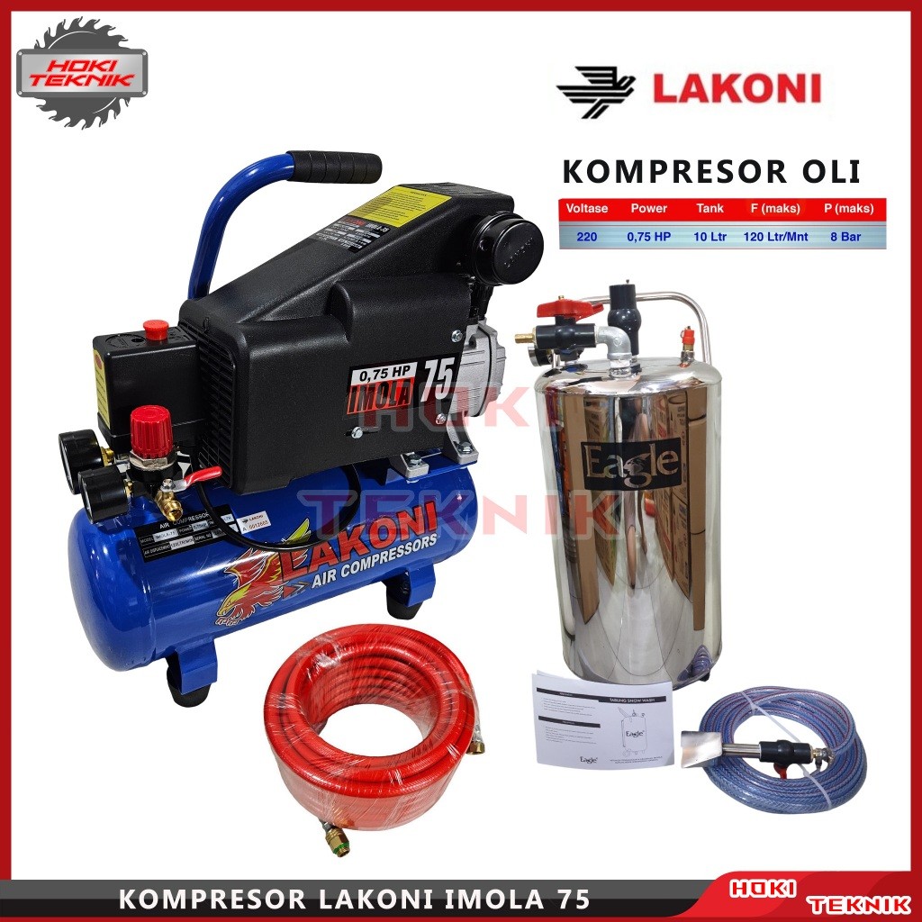 Paket Mesin Cuci Salju Kompresor Steam Mobil Motor Premium