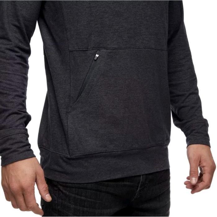 MENS BLACK DIAMOND STONE HOODIE JACKET