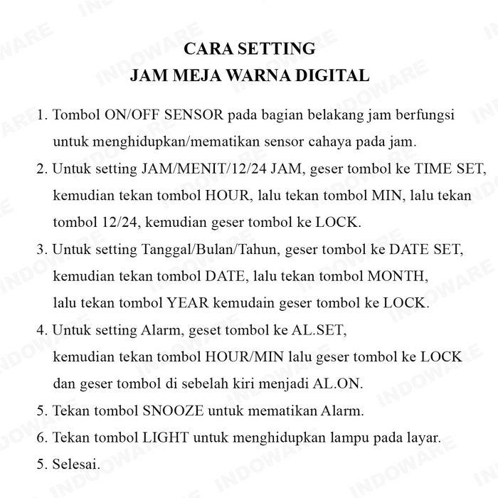 Jam Meja Digital / Jam Weker Pintar / Digital Smart Alarm Clock Pasti Ori