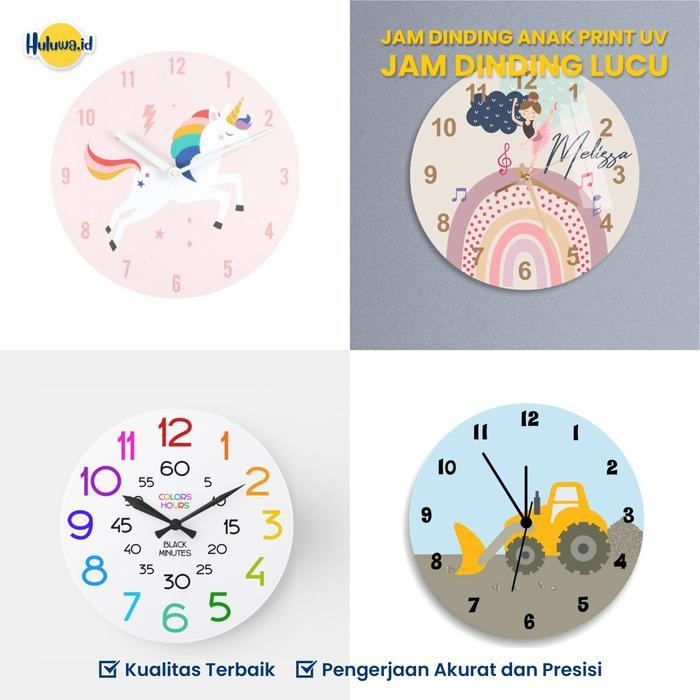 Jam Dinding Unik / Jam Dinding Anak / Jam Dinding Lucu / Dekorasi Kado