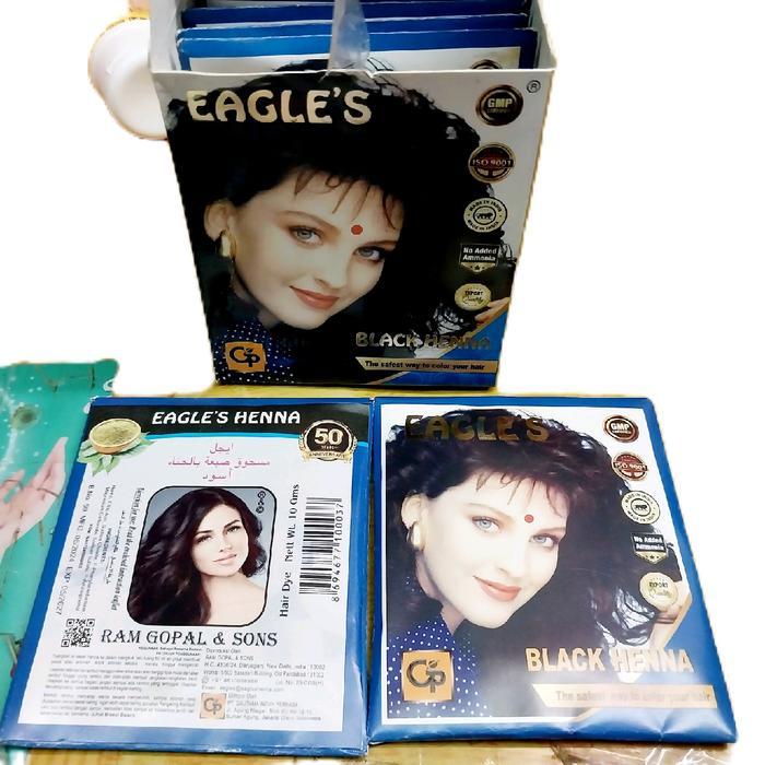 SEMIR RAMBUT HENNA EAGLE'S HENNA HITAM BPOM
