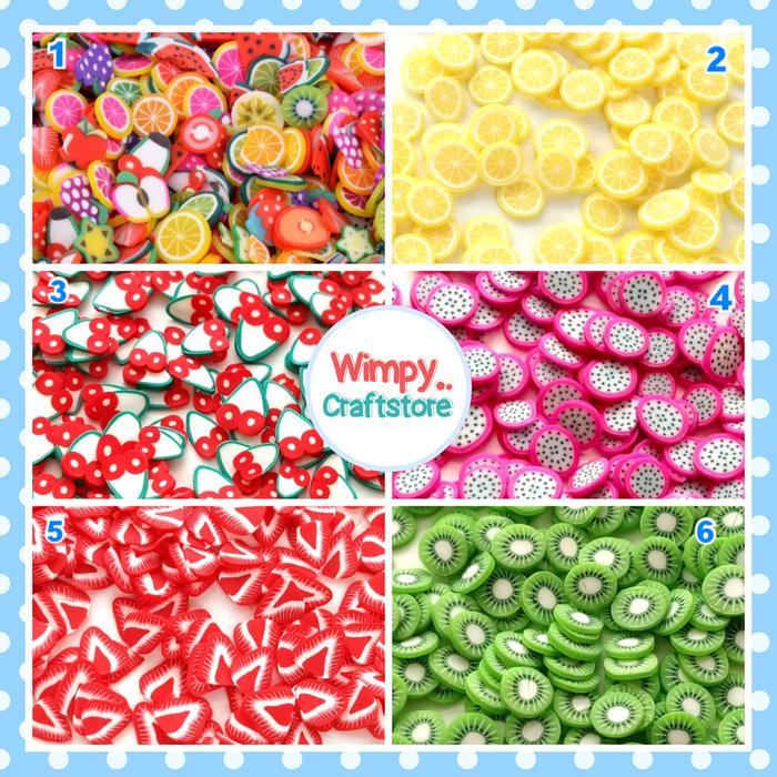 Fimo slice fimo deco fimo stick bahan nail art hiasan kuku bahan craft
