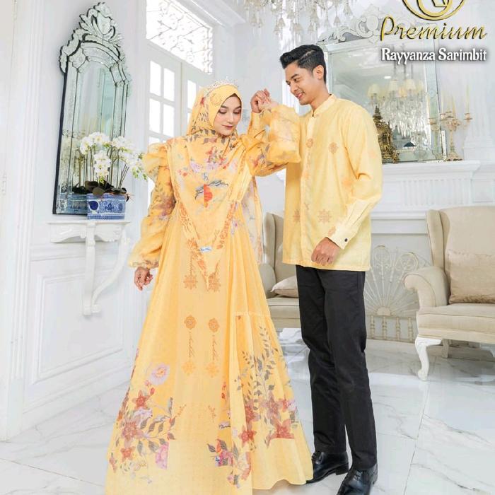 FAMILY SET COUPLE BY SOEKHA HIJAB RAYYANZA SERIES - kuning, Mom khimar